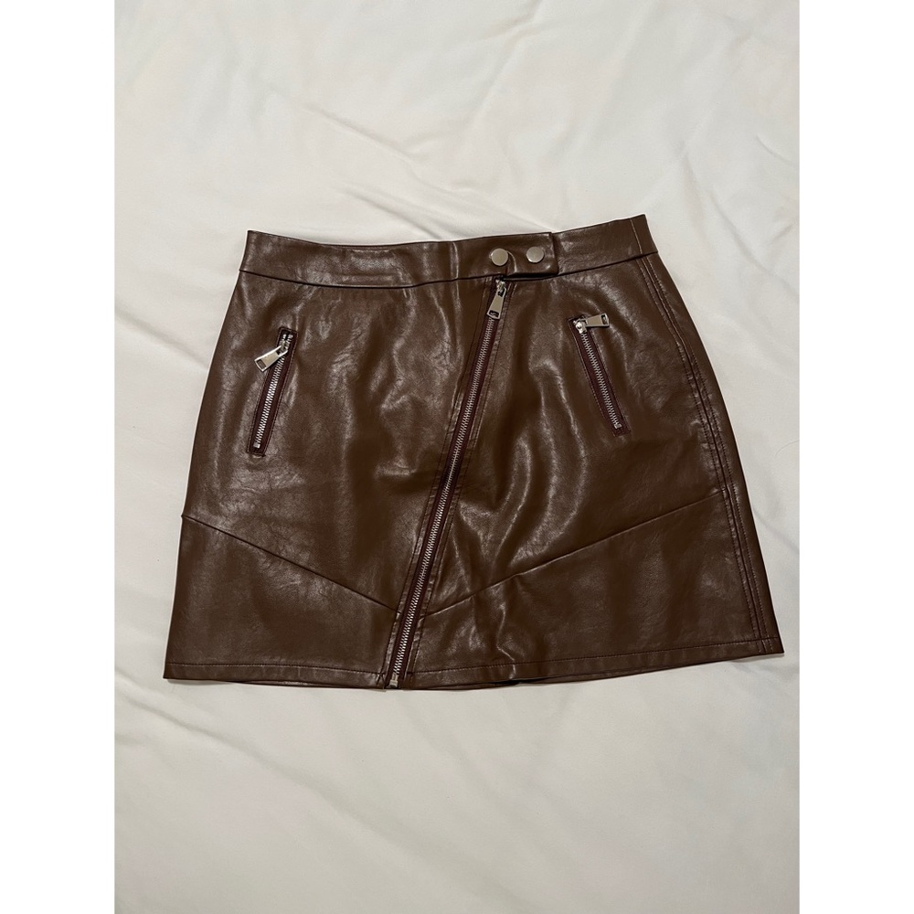 Kendall + Kylie faux leather skirt, size large